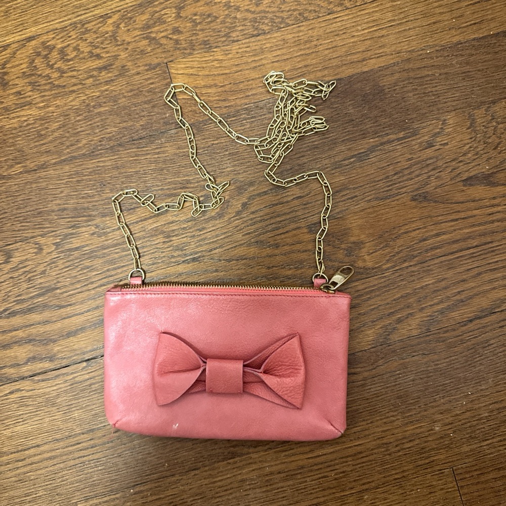 Valentino RED, Pink Bow Clutch